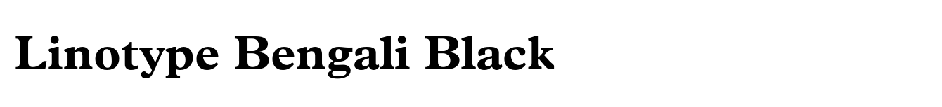 Linotype Bengali Black
